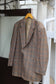 Men's High-Grade Brown Check Tailored Jacket x11点