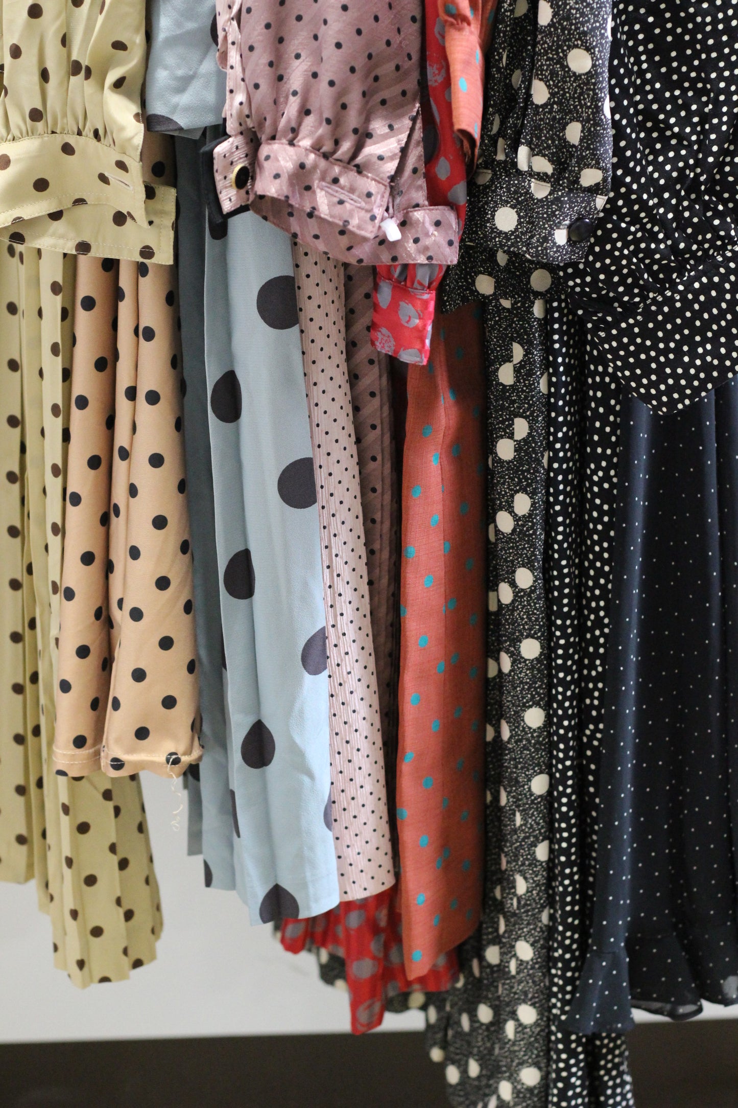 Vintage Dot Long Sleeve One-Piece x10点