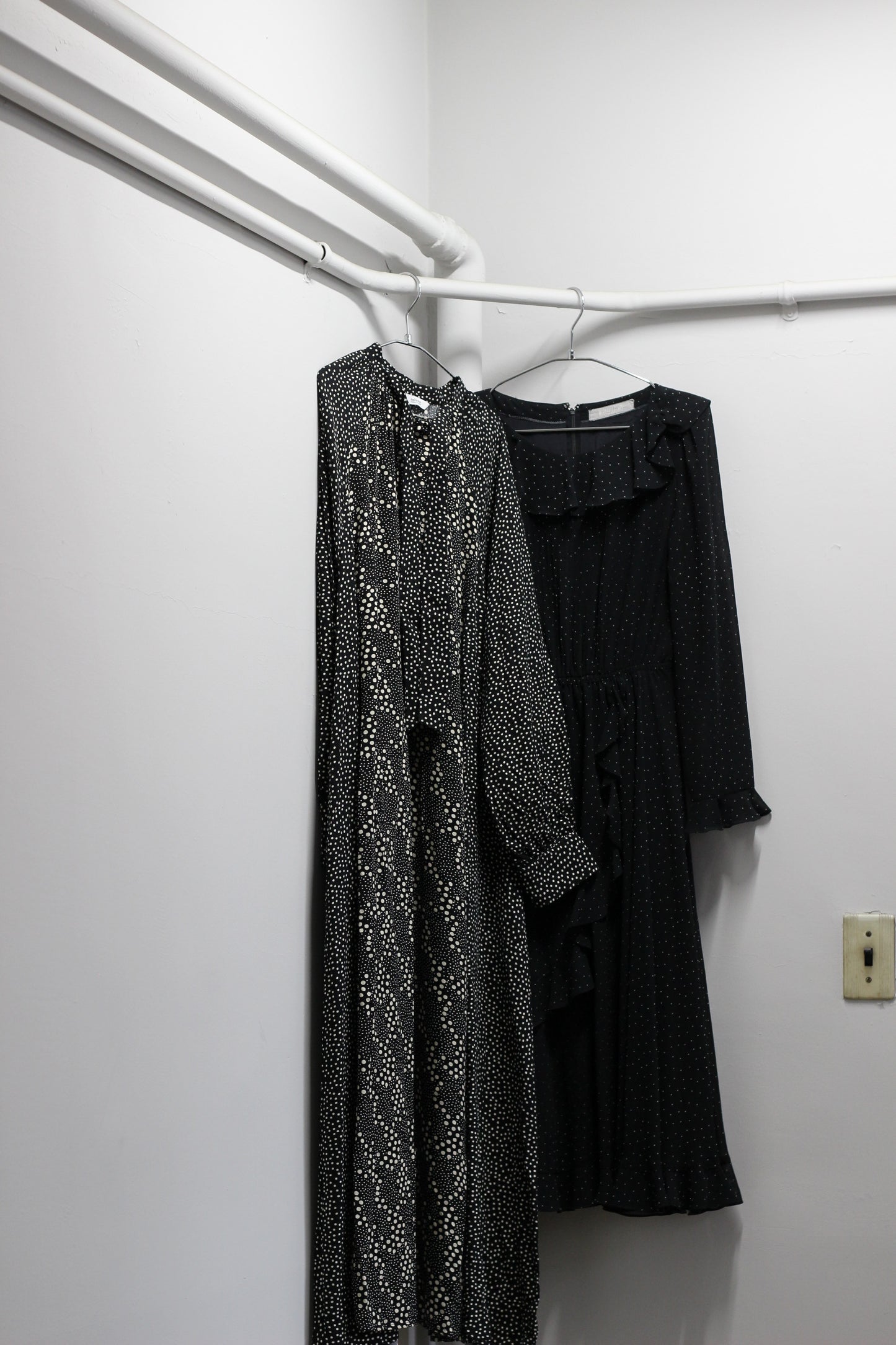 Vintage Dot Long Sleeve One-Piece x10点