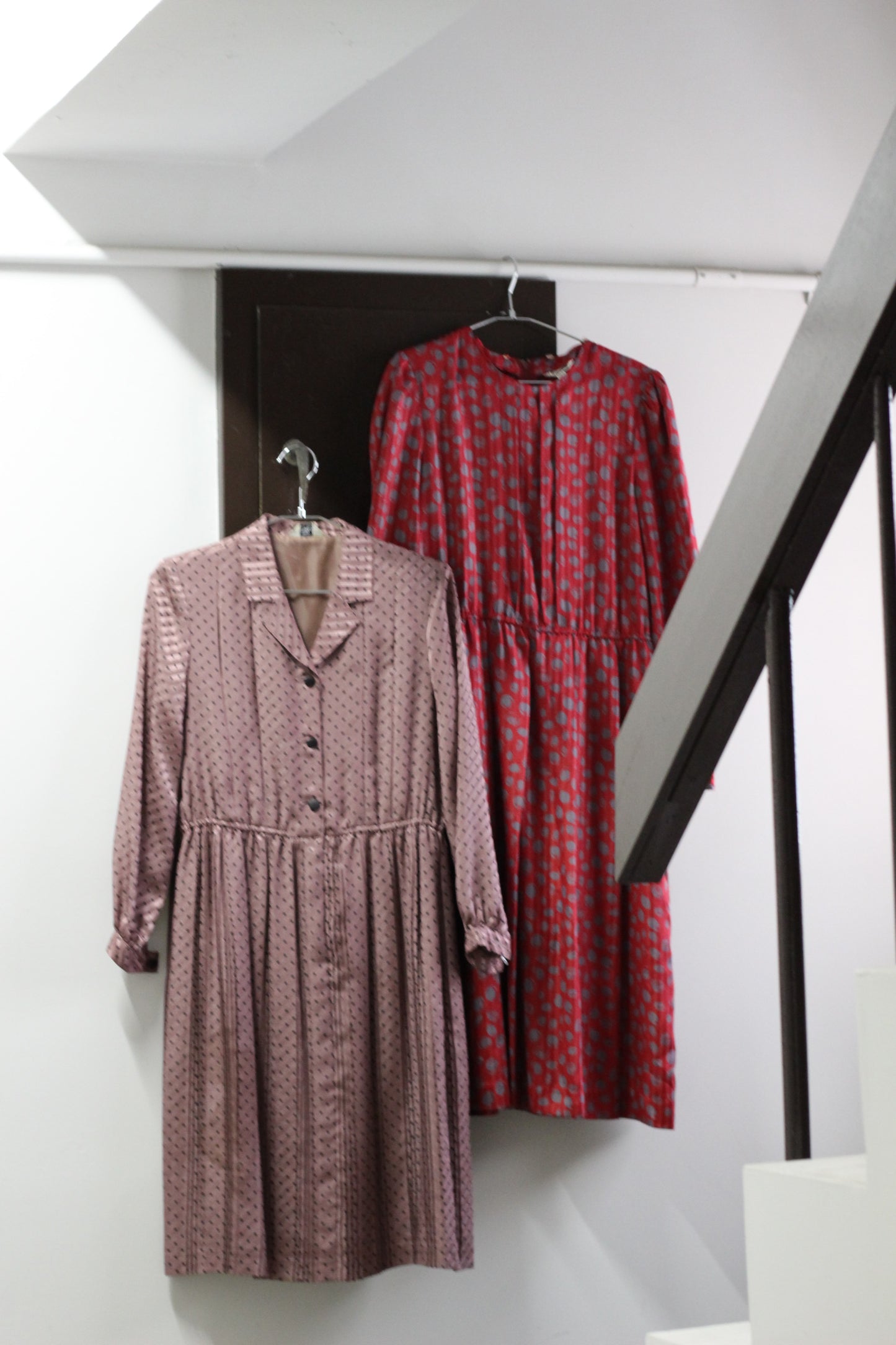 Vintage Dot Long Sleeve One-Piece x10点