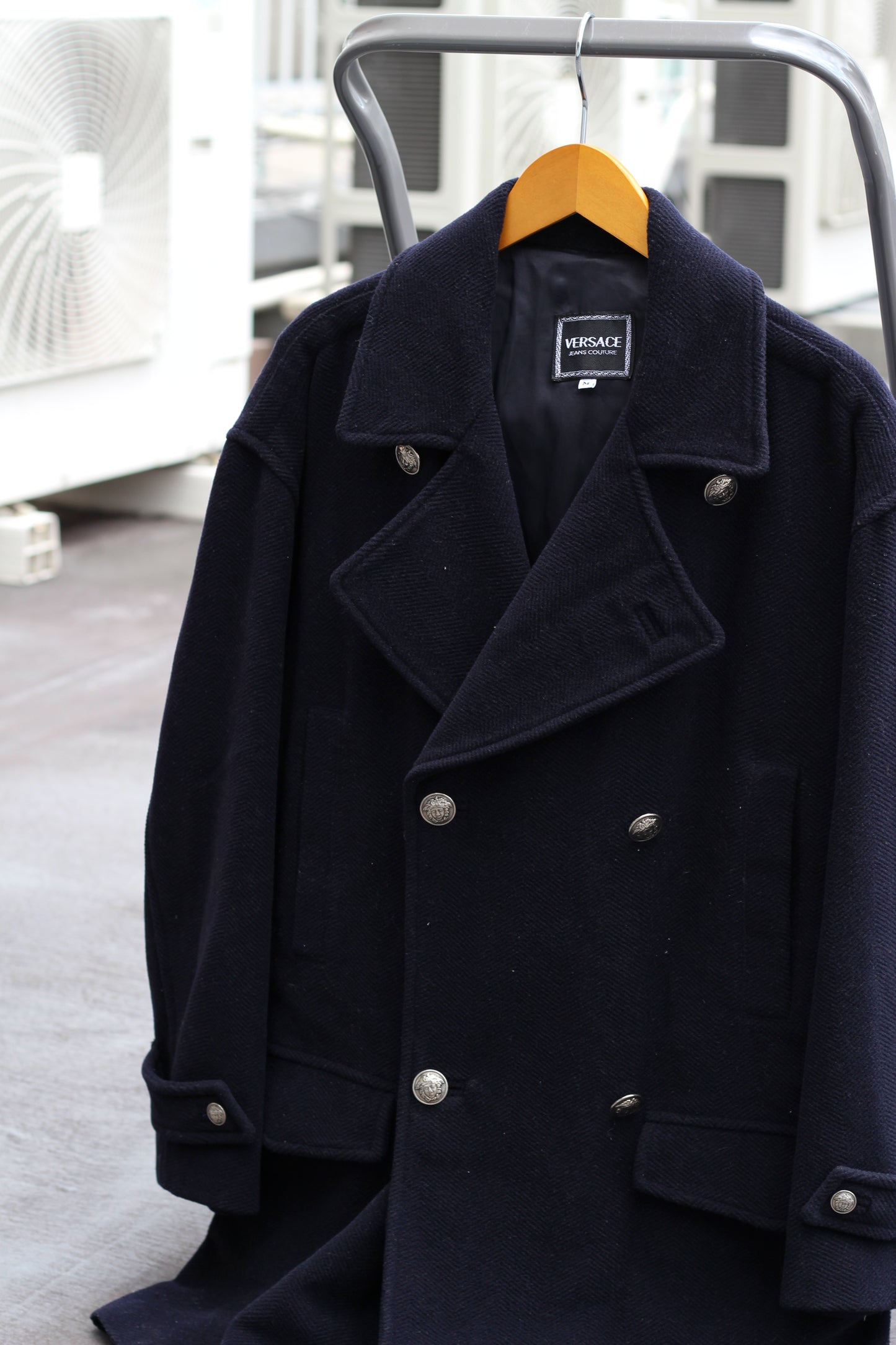 Versace & Paul Smith Double Breasted Wool Short Coat set x2点