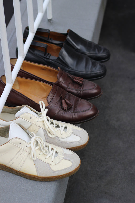 leather shoes & German trainer x3点