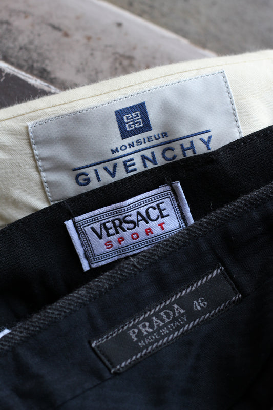 PRADA & Versace & Givenchy Luxury Brand Men's Slacks set x3点