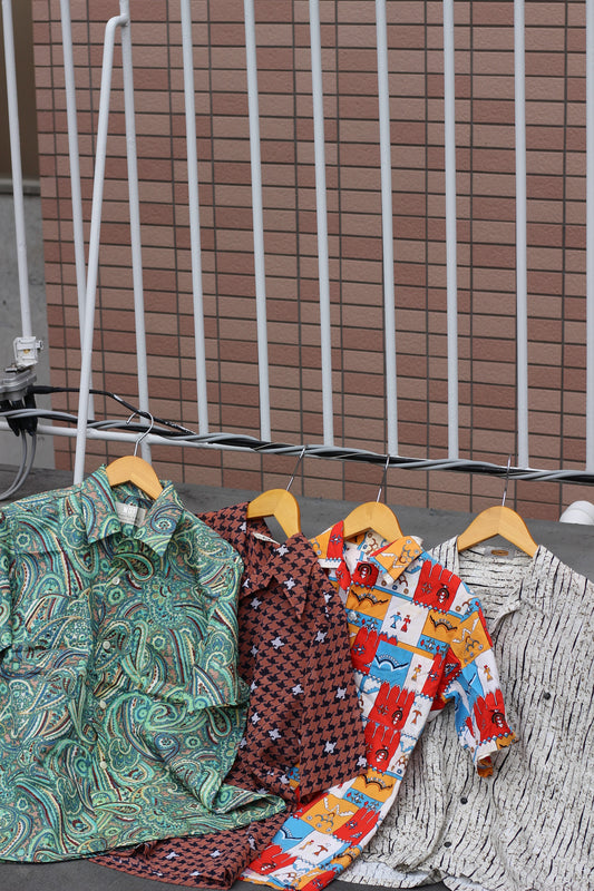 Men's Open Collar Design Short Sleeve Shirt x11点