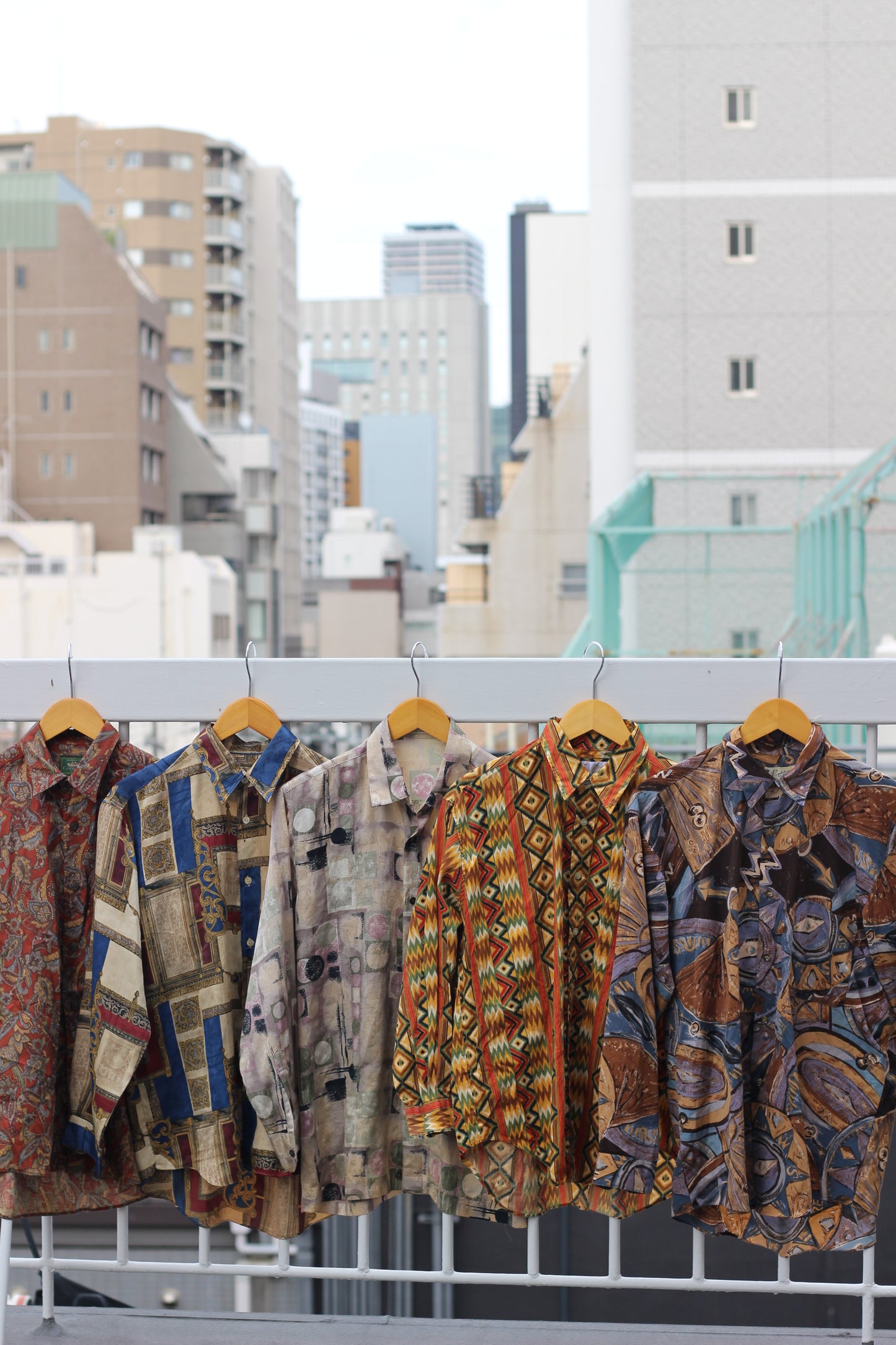 90's pattern L/S shirt x9点