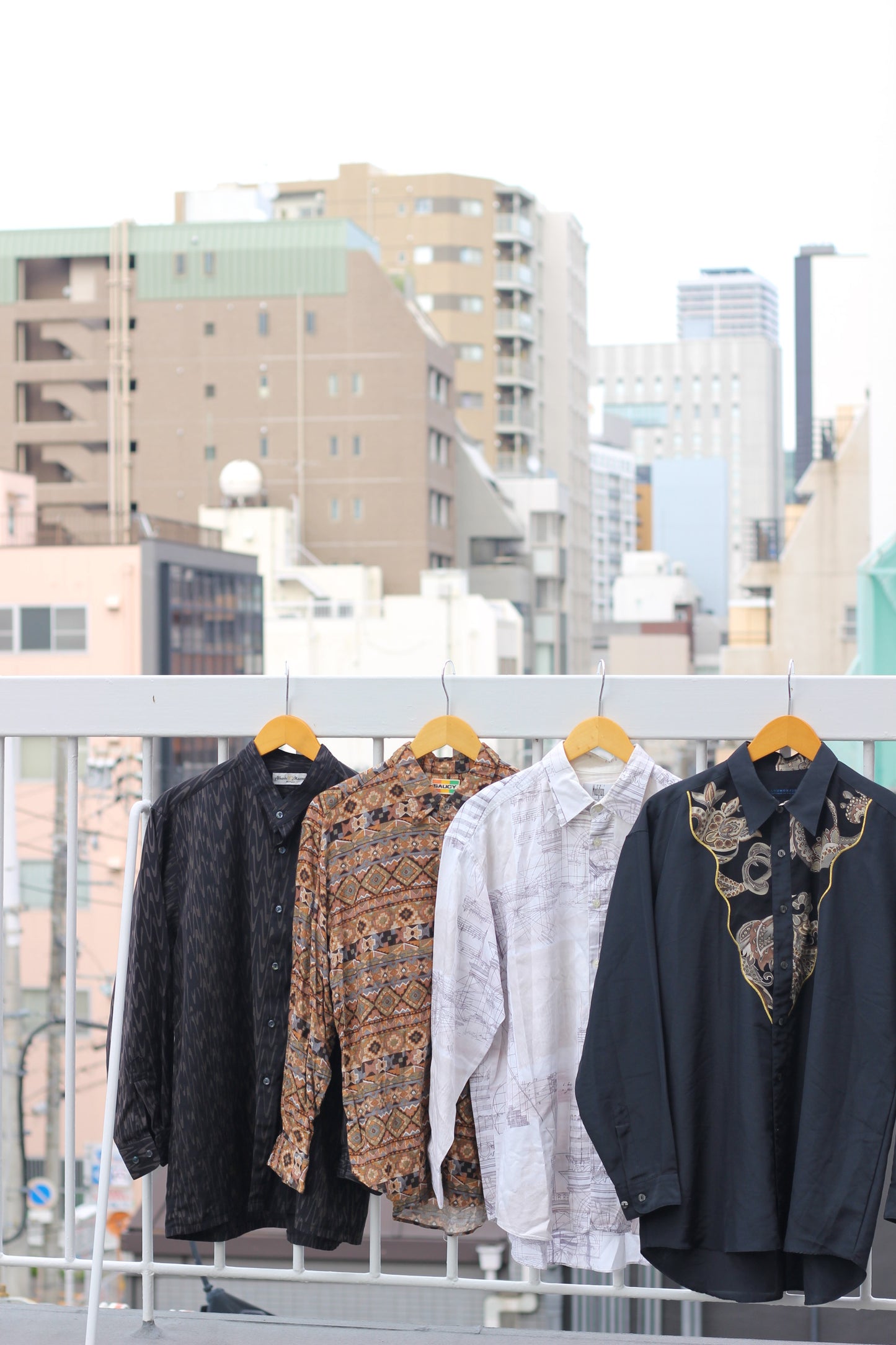 90's pattern L/S shirt x9点