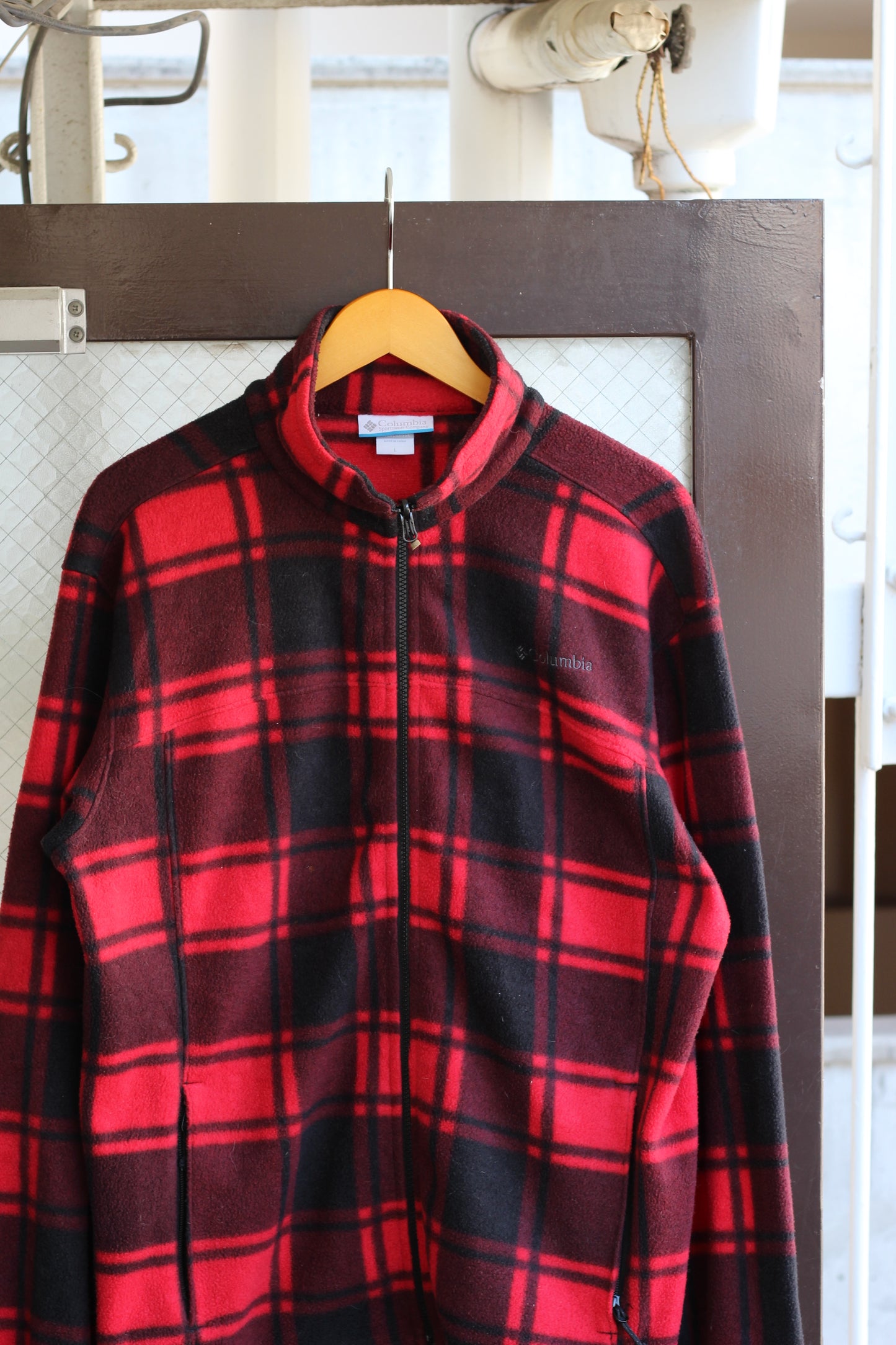 Columbia Check Fleece Zip-Up Jacket set x2点