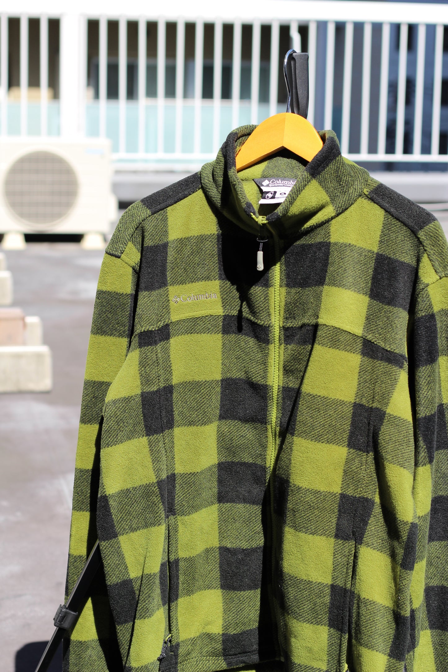 Columbia Check Fleece Zip-Up Jacket set x2点