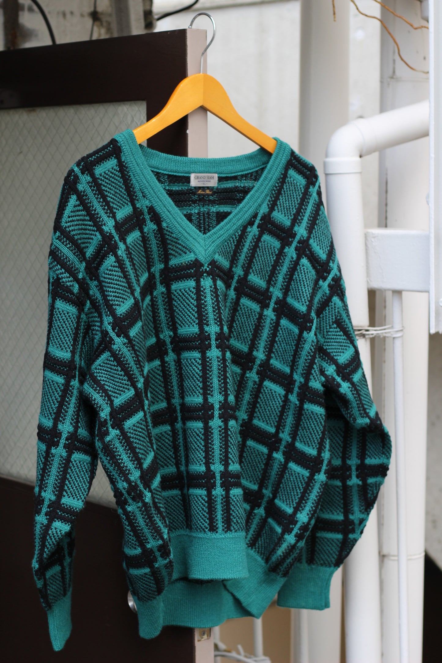 Vintage Design V-Neck Knit x5点