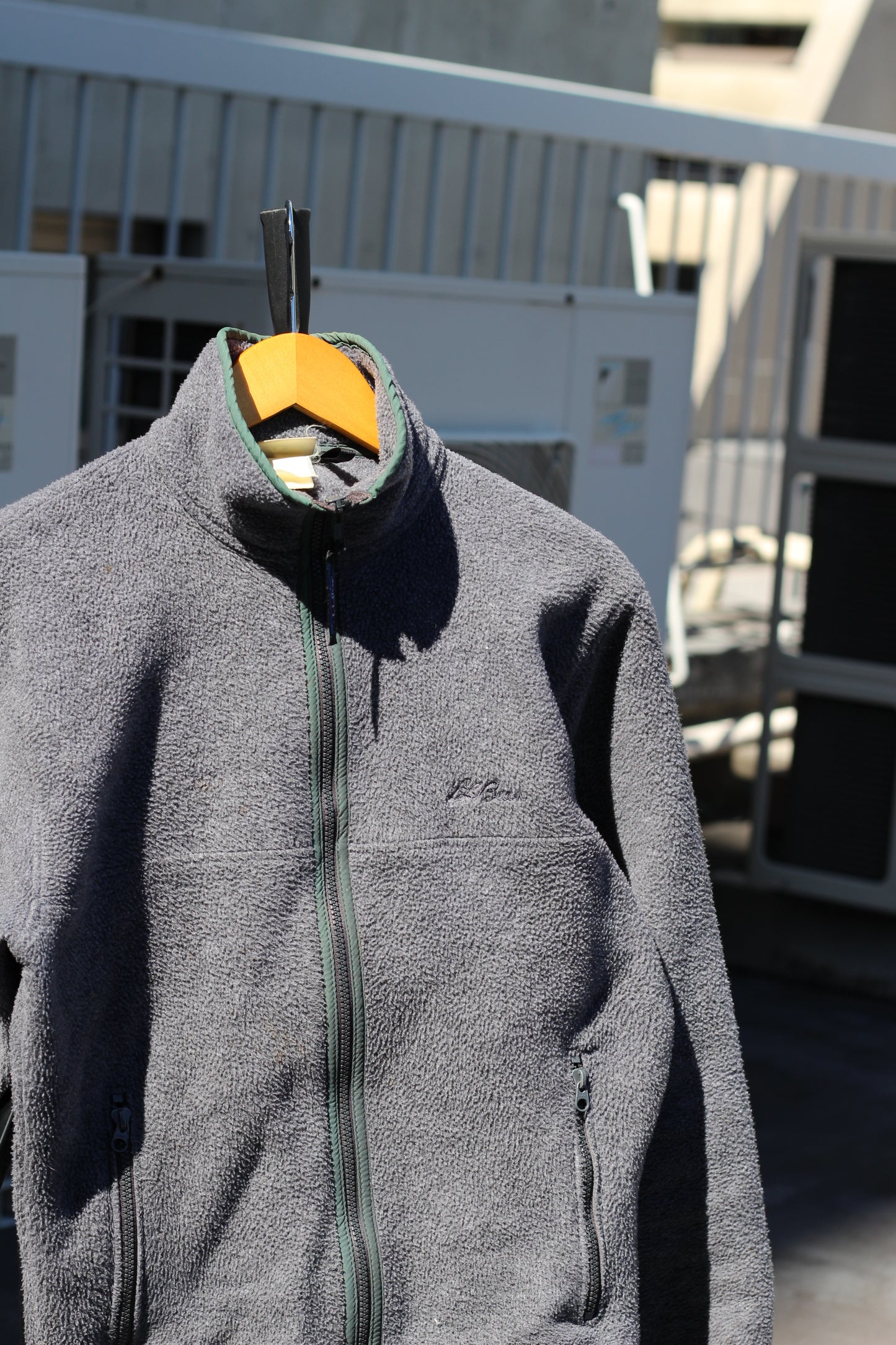 80-90's L.L.Bean Gray Fleece Zip-Up Jacket set x3点