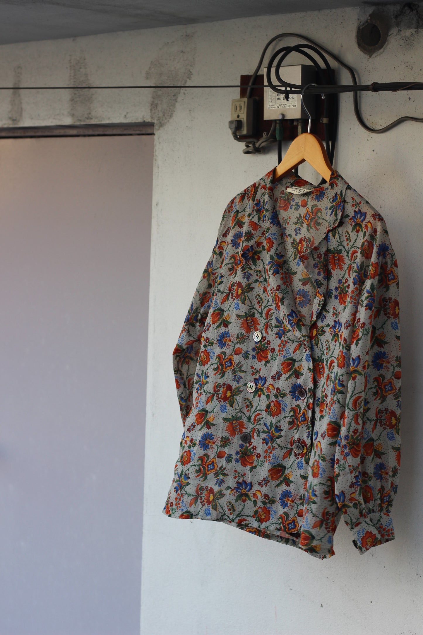 90's Japan vintage flower shirt x2点