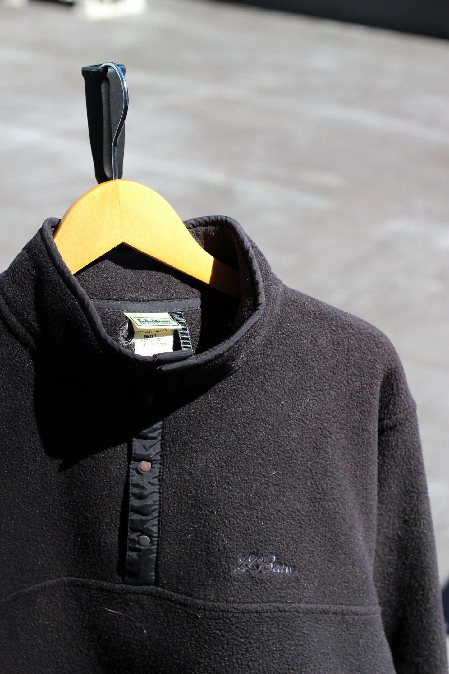 80-90's Made In USA L.L.Bean Henley Neck Fleece Pullover set x2点