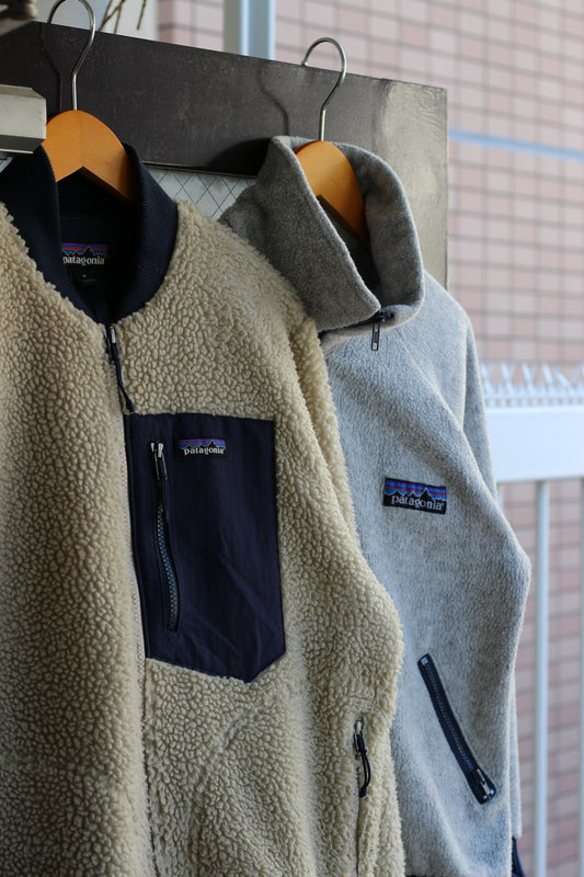 Patagonia 80's Made In USA 
Initial Fleece Jacket & Retro-X Bomber Jacket set x2点