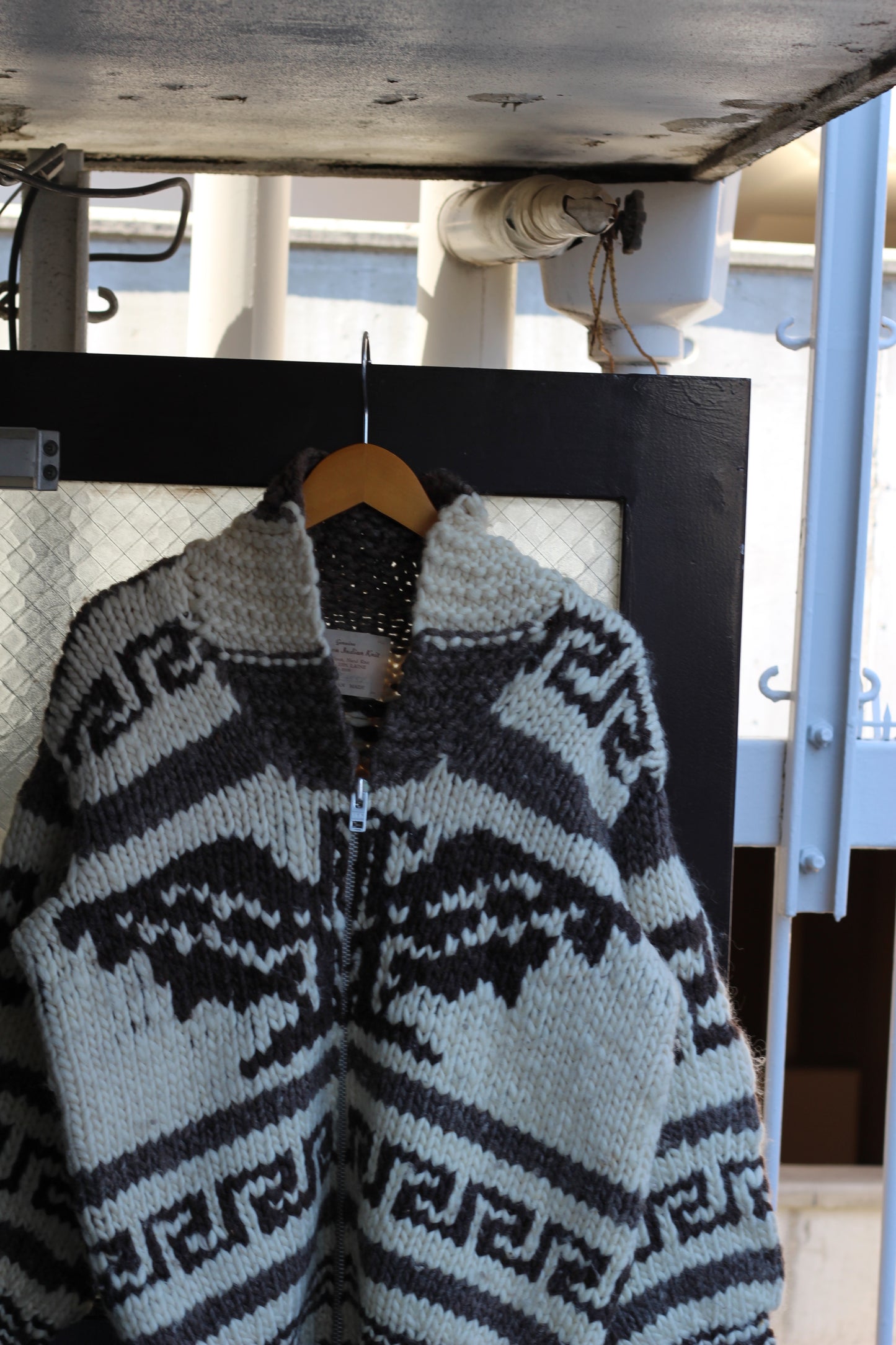 Made In Canada Vintage Cowichan Thunderbird Pattern Zip-Up Sweater set x4点