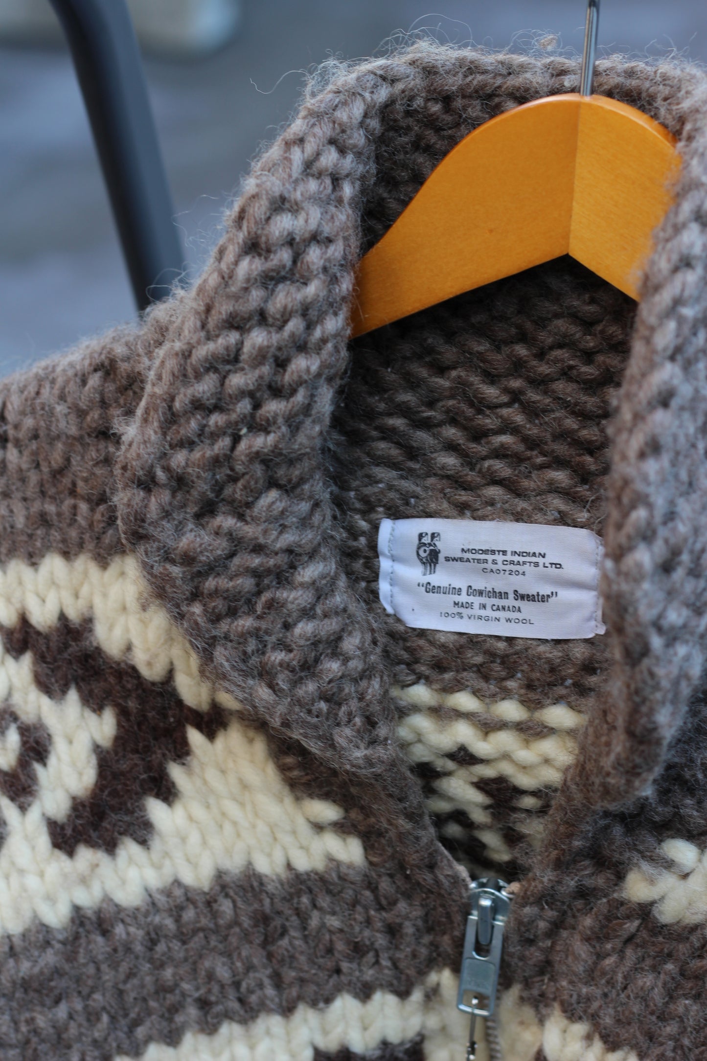 Made In Canada Vintage Cowichan Thunderbird Pattern Zip-Up Sweater set x4点