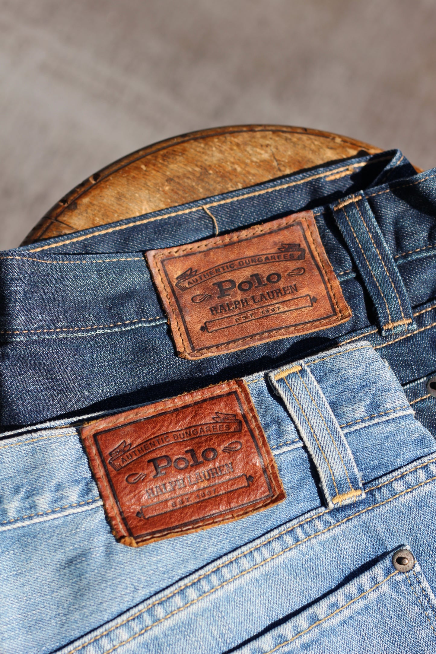 90's Made In Mexico Polo Ralph Lauren Denim Pants set x2点