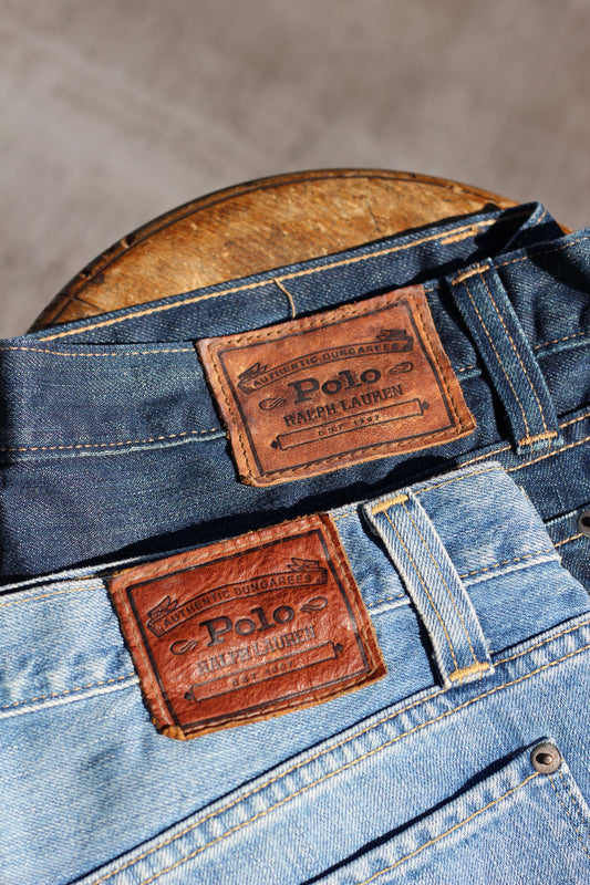 90's Made In Mexico Polo Ralph Lauren Denim Pants set x2点