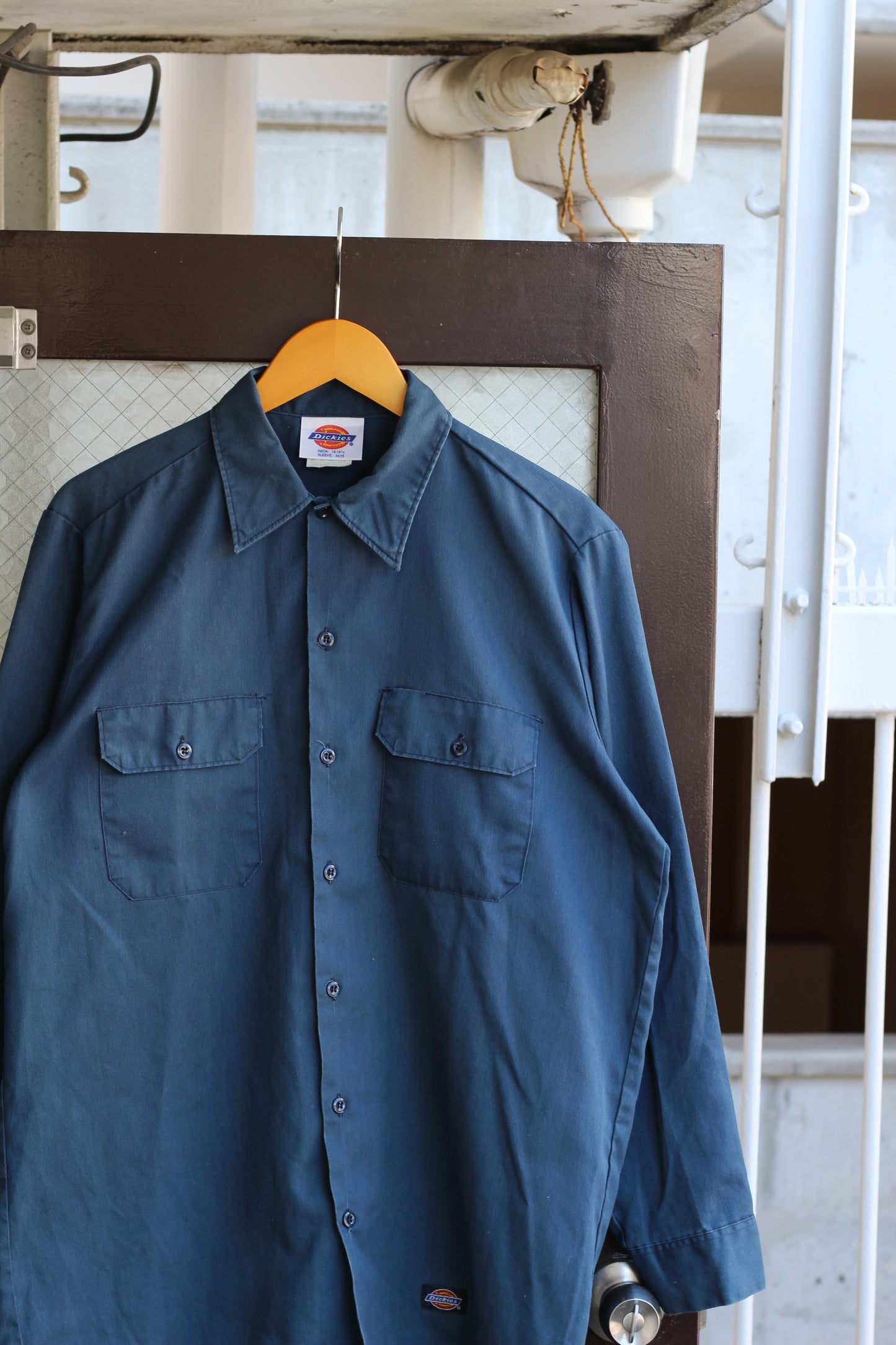90's Made In USA Dickies Work Shirt & Vest set x2点