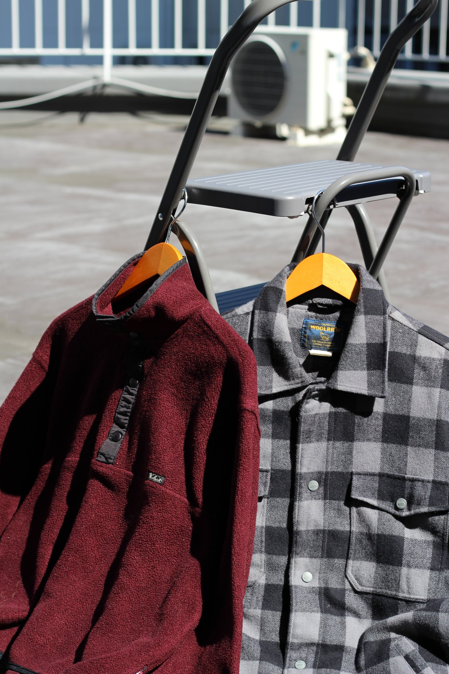 90's Made In USA Woolrich Fleece & Wool Shirt Jacket set x2点