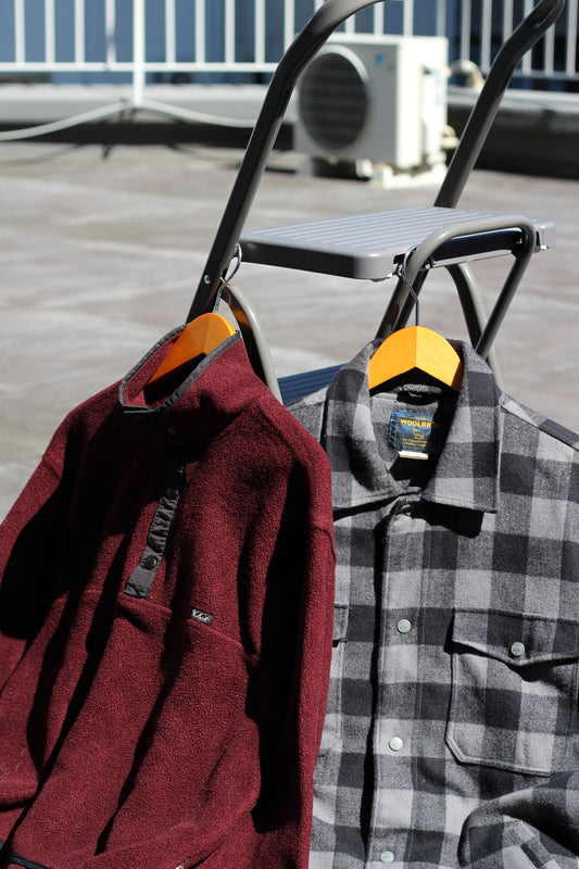 90's Made In USA Woolrich Fleece & Wool Shirt Jacket set x2点