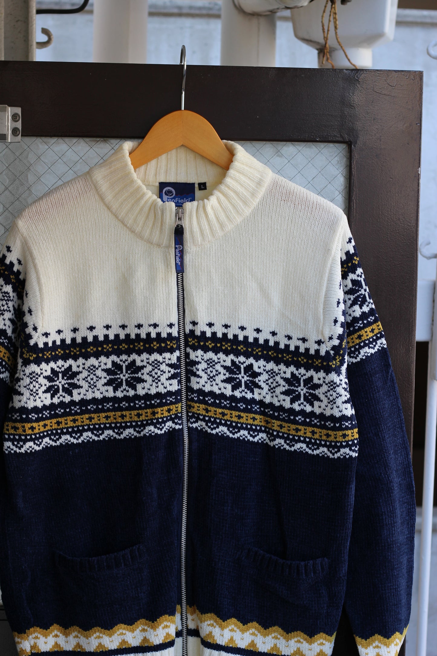 90's Made In USA Penfield Men's Zip-Up Knit & Fleece Jacket set x2点