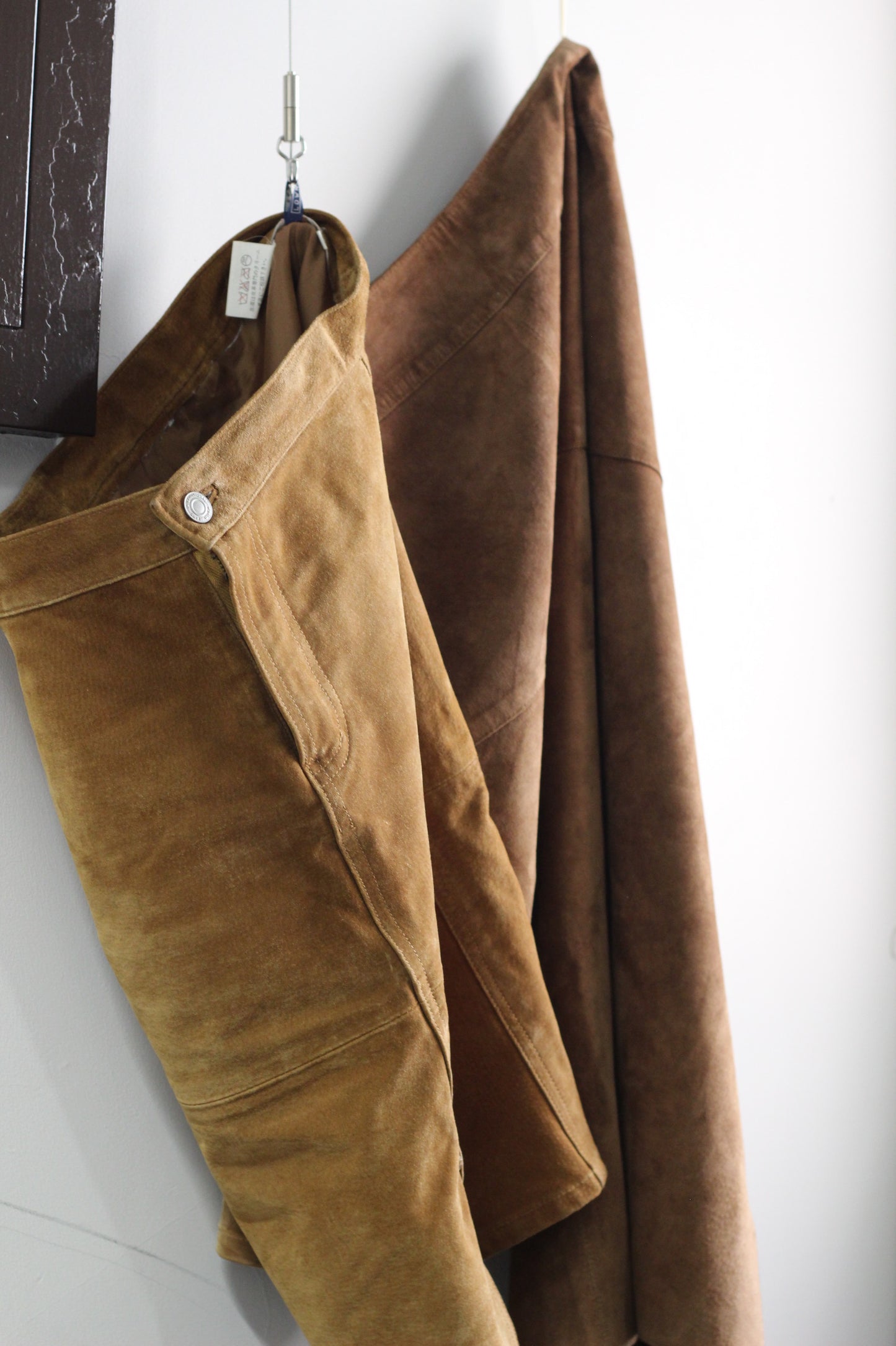 Vintage Color Suede Leather Skirt x9点