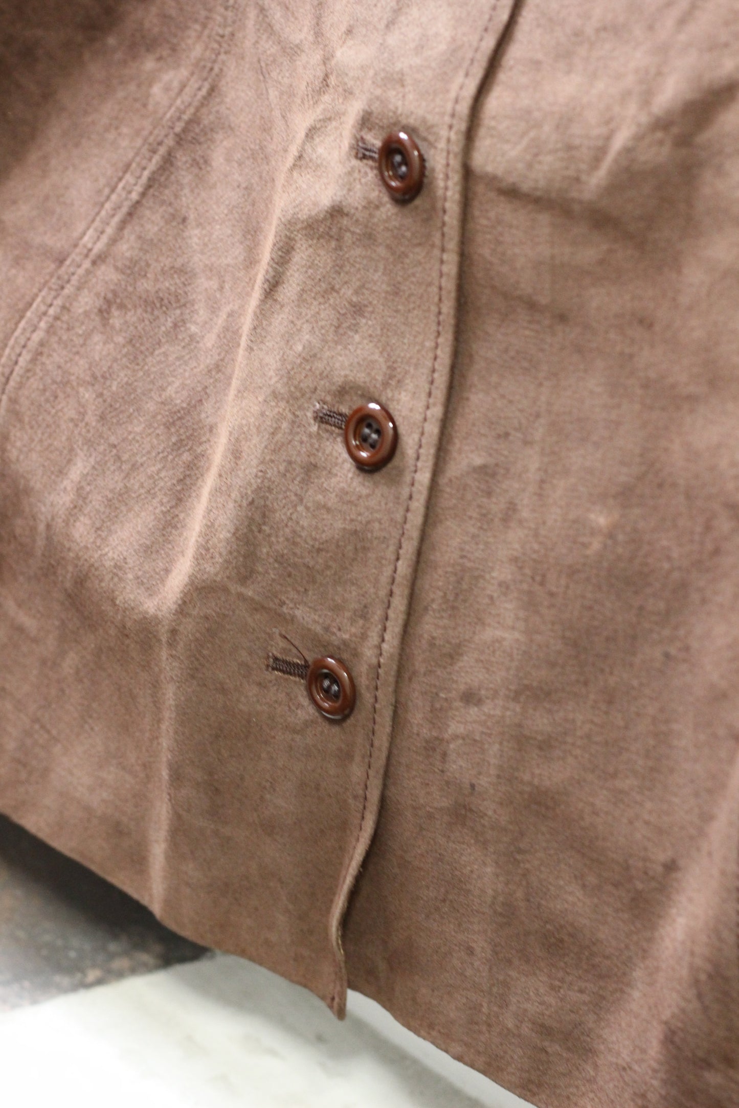 Vintage Color Suede Leather Skirt x9点