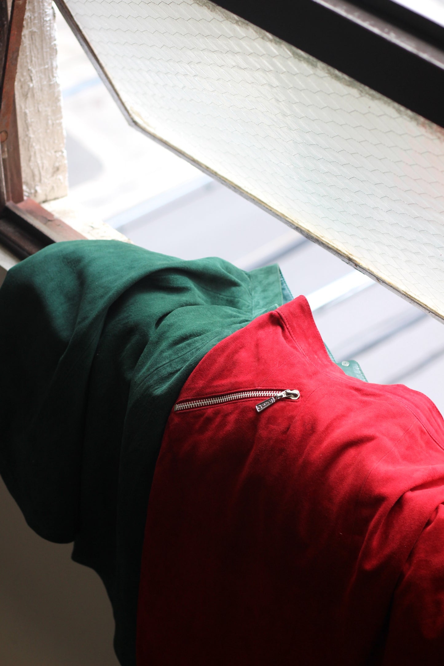Vintage Color Suede Leather Skirt x9点