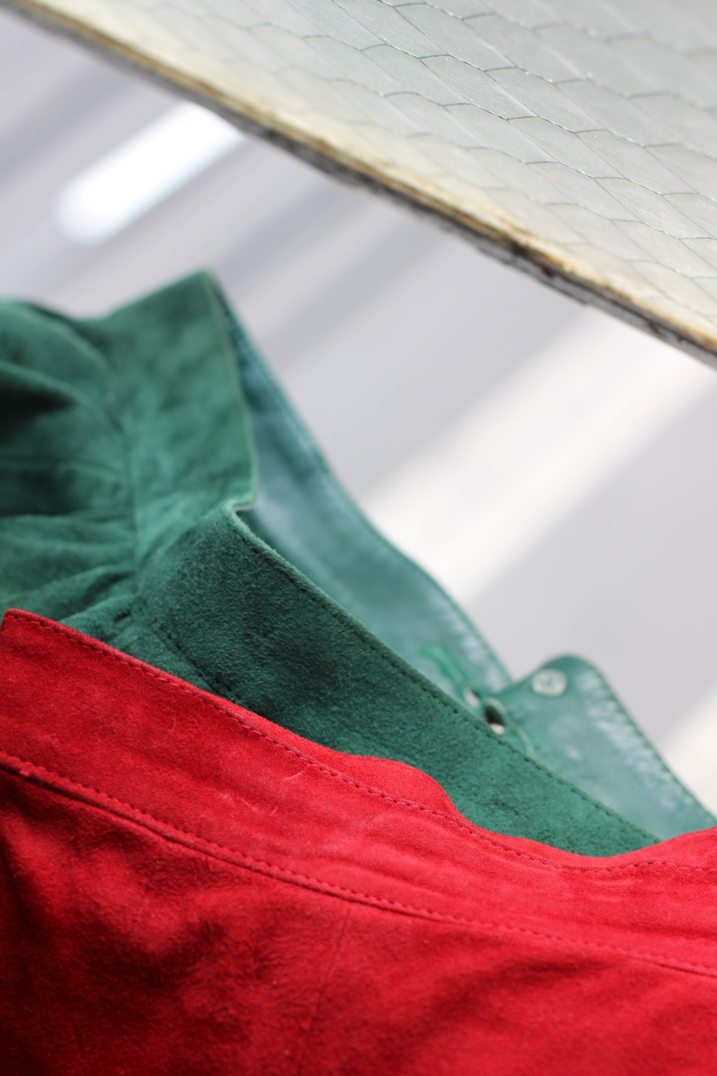 Vintage Color Suede Leather Skirt x9点