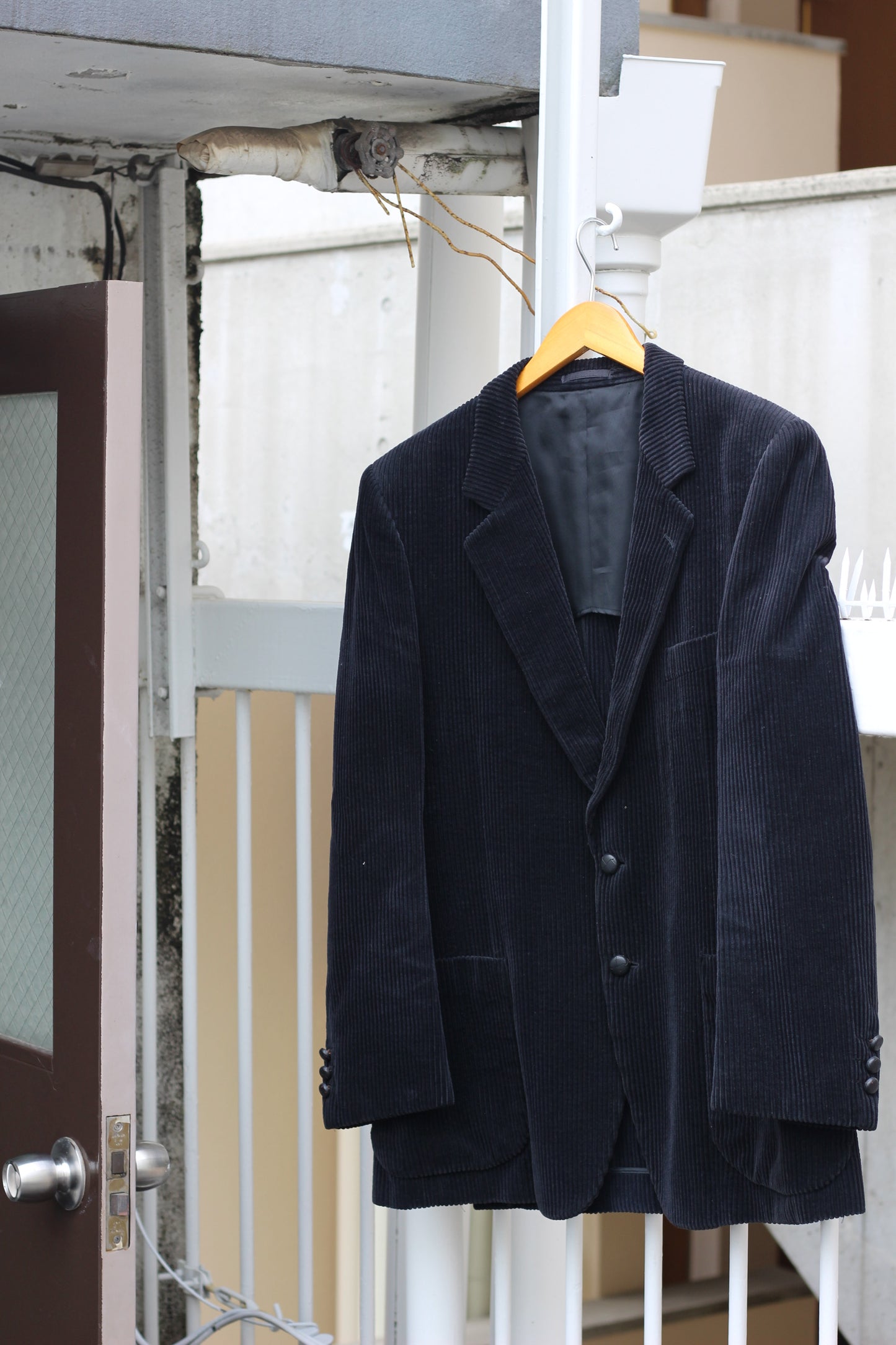 Euro vintage corduroy tailored jacket x3点