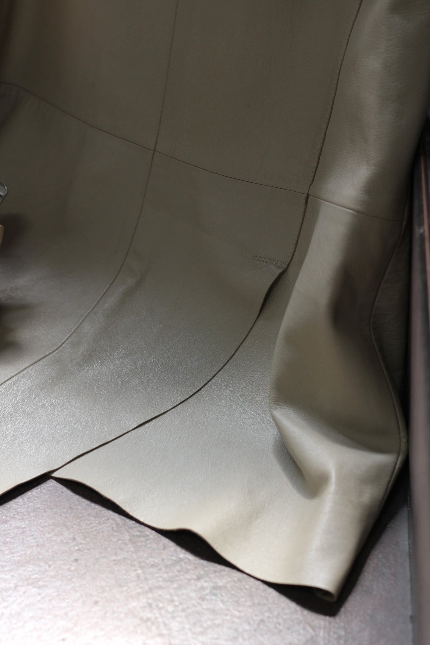 Vintage Beige Leather Skirt x5点