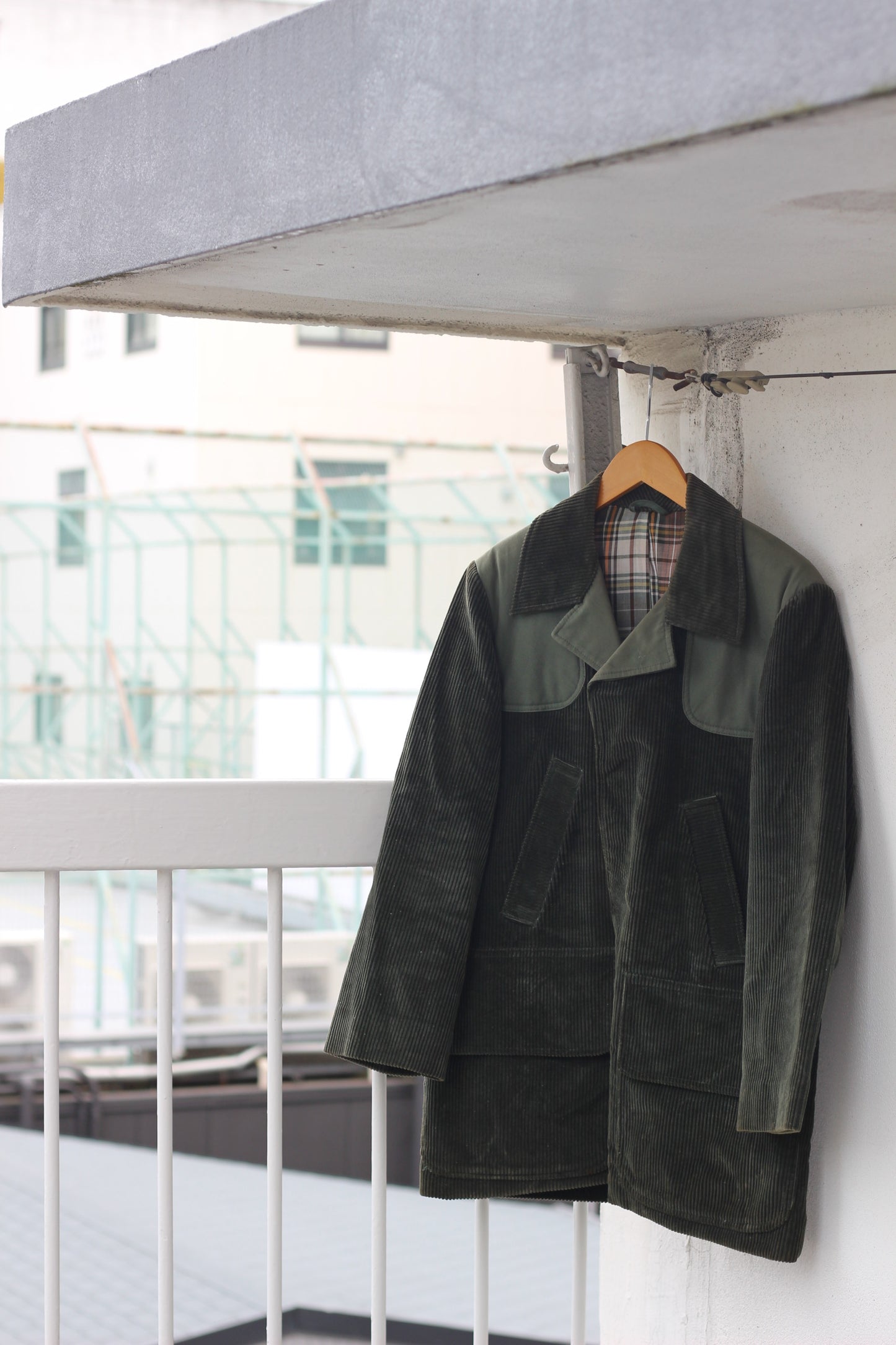 Euro vintage corduroy tailored jacket x3点