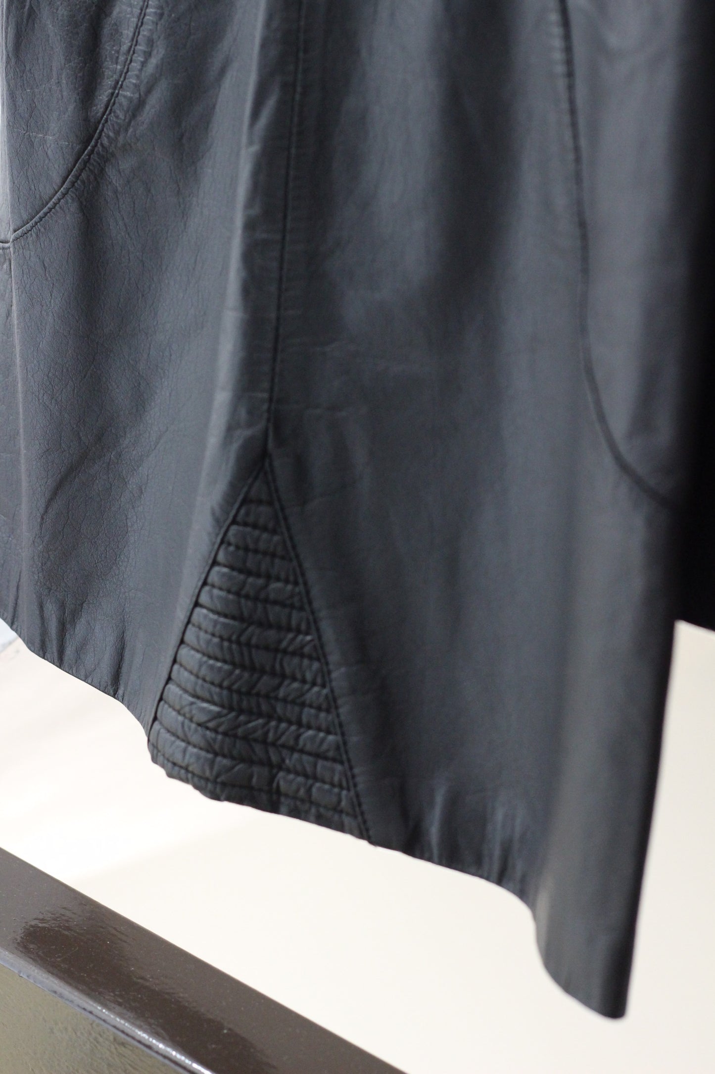 Vintage Y2K Black Leather Mini&Midi Skirt x10点