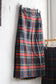 Vintage Tartan Check Pleats Wool Skirt x4点