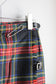 Vintage Tartan Check Pleats Wool Skirt x4点