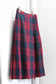 Vintage Tartan Check Pleats Wool Skirt x4点