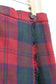 Vintage Tartan Check Pleats Wool Skirt x4点