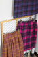 Vintage Design Check Wool Skirt x6点