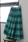 Vintage Design Check Wool Skirt x6点