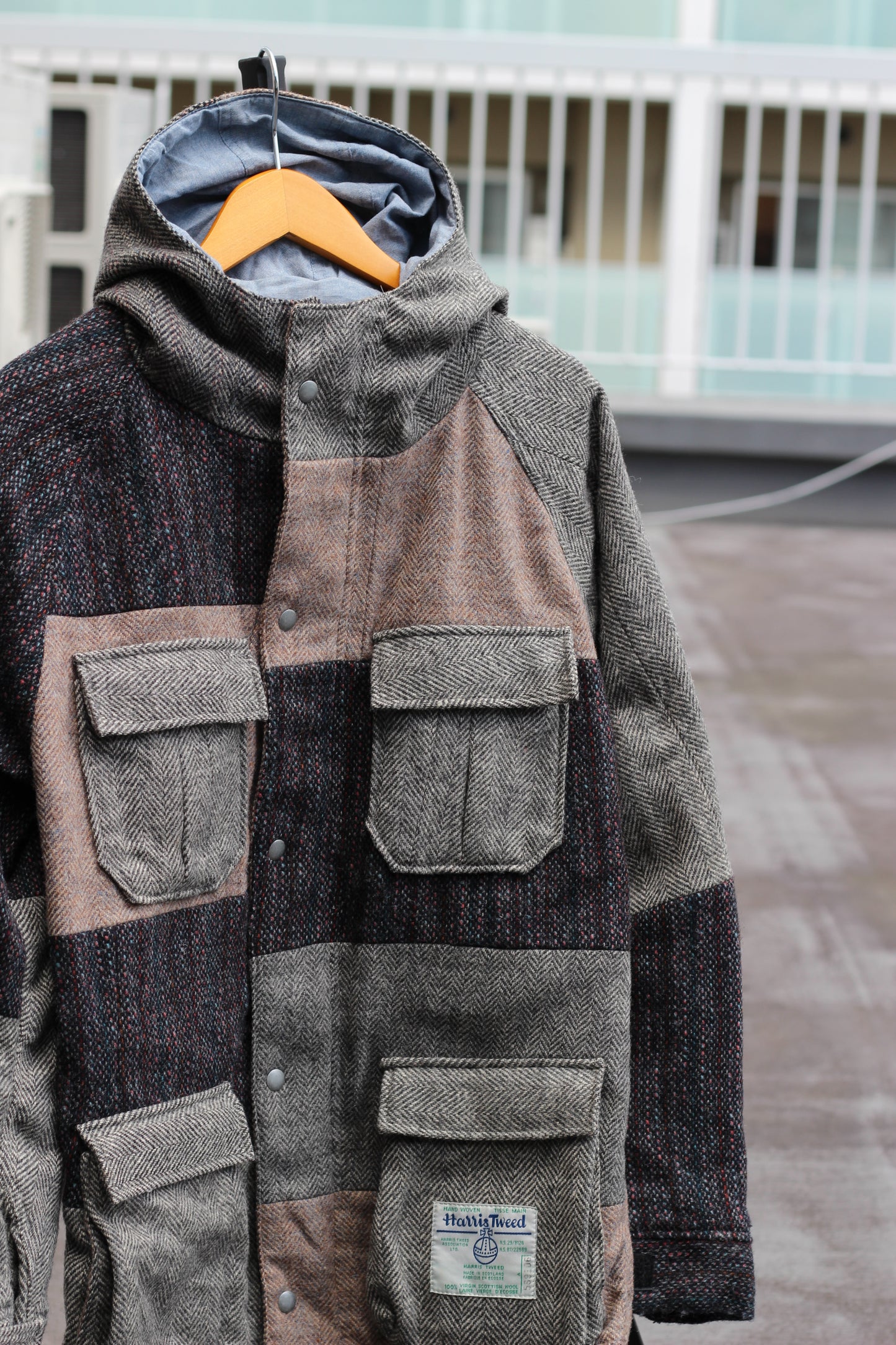 80-90's Made In UK Vintage Harris Tweed Herringbone Jacket set x2点