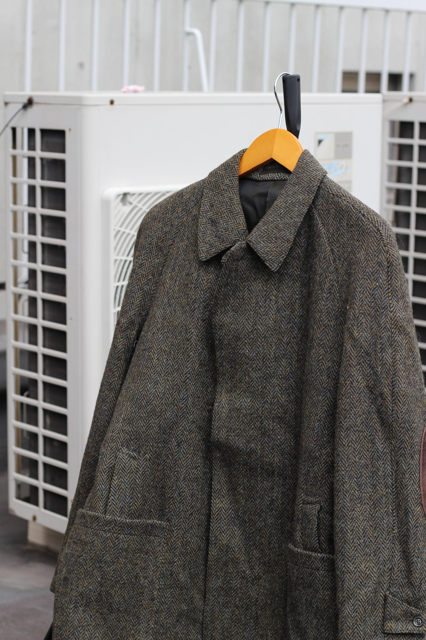 80-90's Made In UK Vintage Harris Tweed Herringbone Jacket set x2点