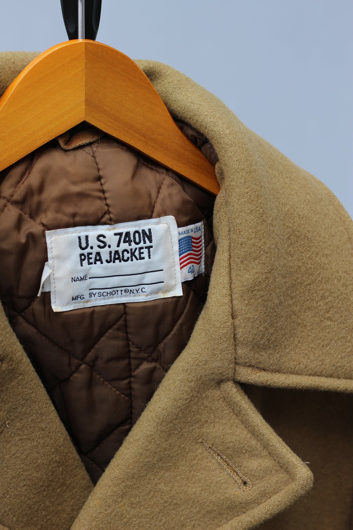 80-90's Made In USA Schott & Vintage Peacoat set x3点