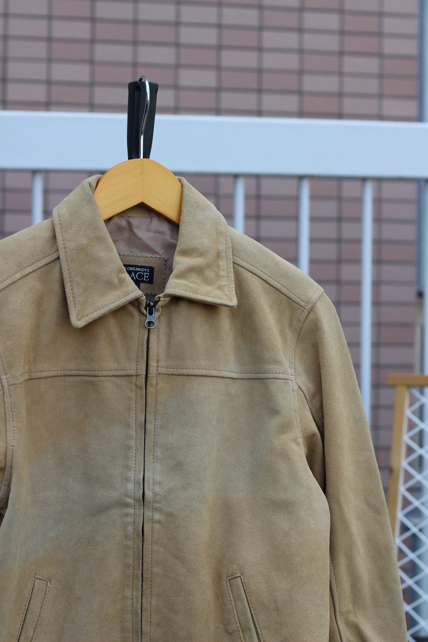 Women's Vintage Beige Leather Jacket x3点