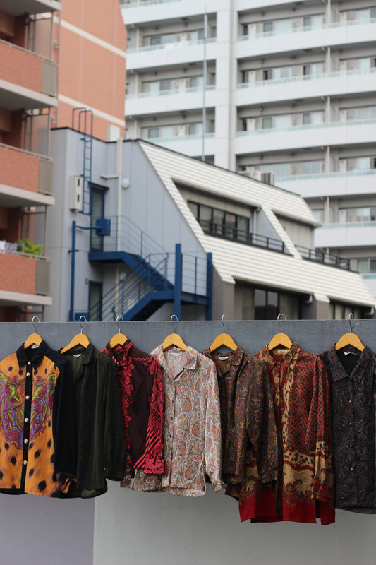 Japan vintage Paisley blouse shirt x12点