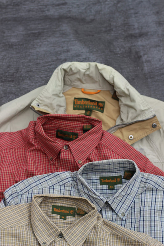 90's 00's New vintage Timberland Check Shirt & Mountain Parka x4点