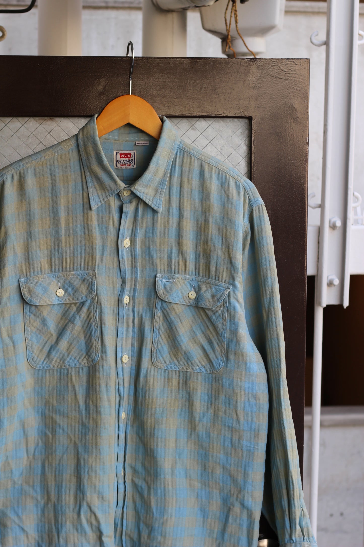 70-80's & 90's Levi's Check Long Sleeve Shirt set x2点