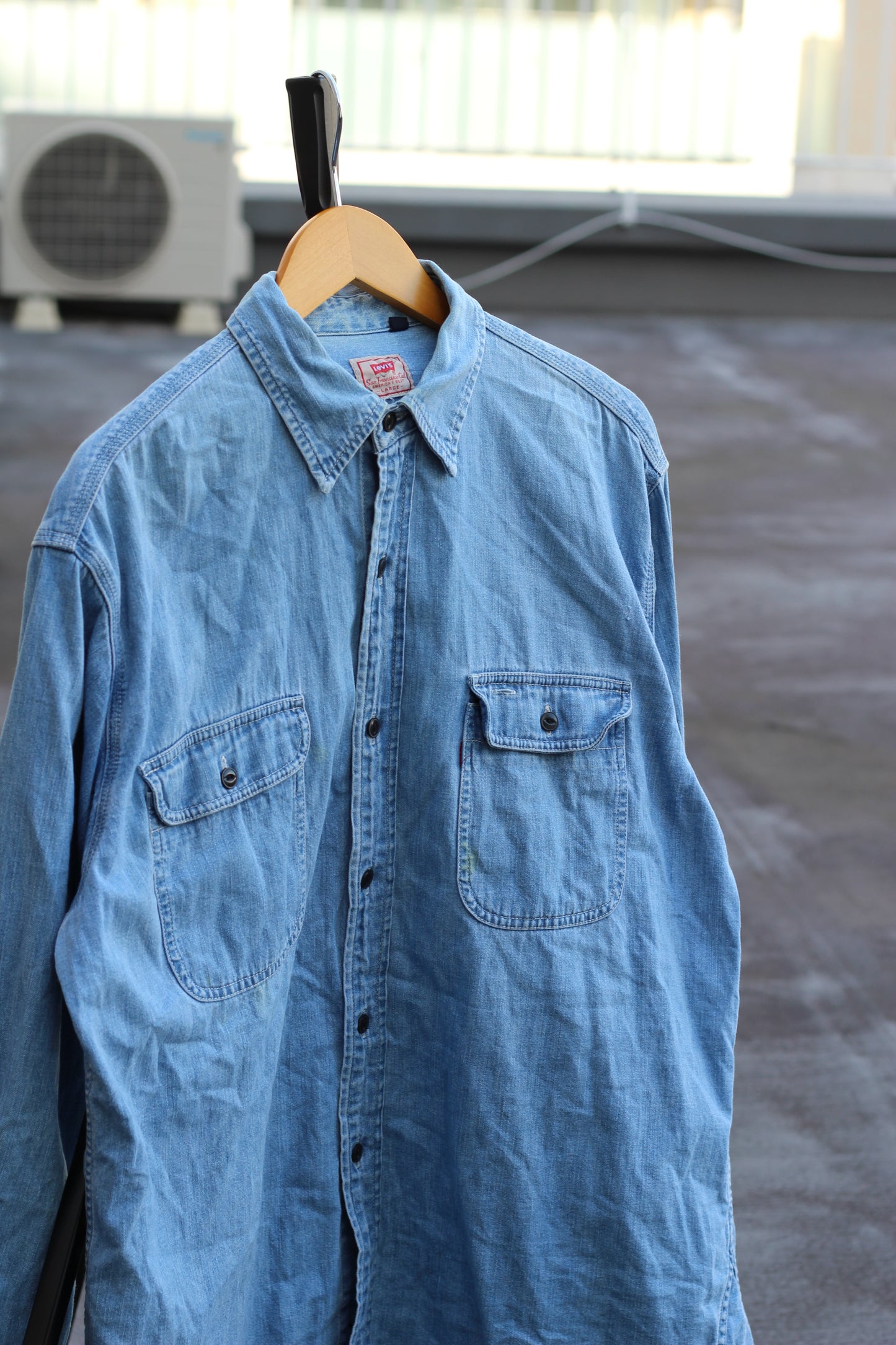 70-80's Made In USA Five Brother & 90's Levi's Denim Shirts set x2点