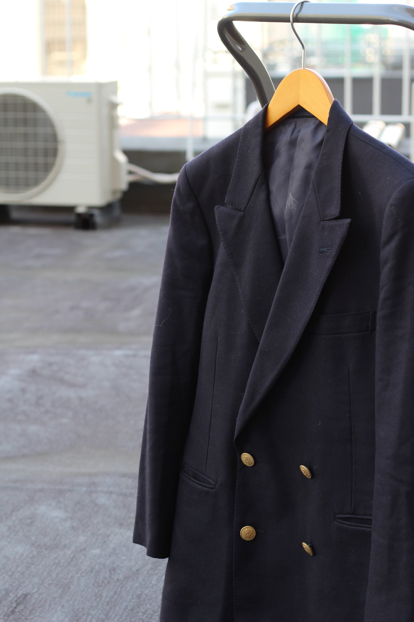 Men's Vintage Gold Button Double-Breasted Tailored Jacket set x2点