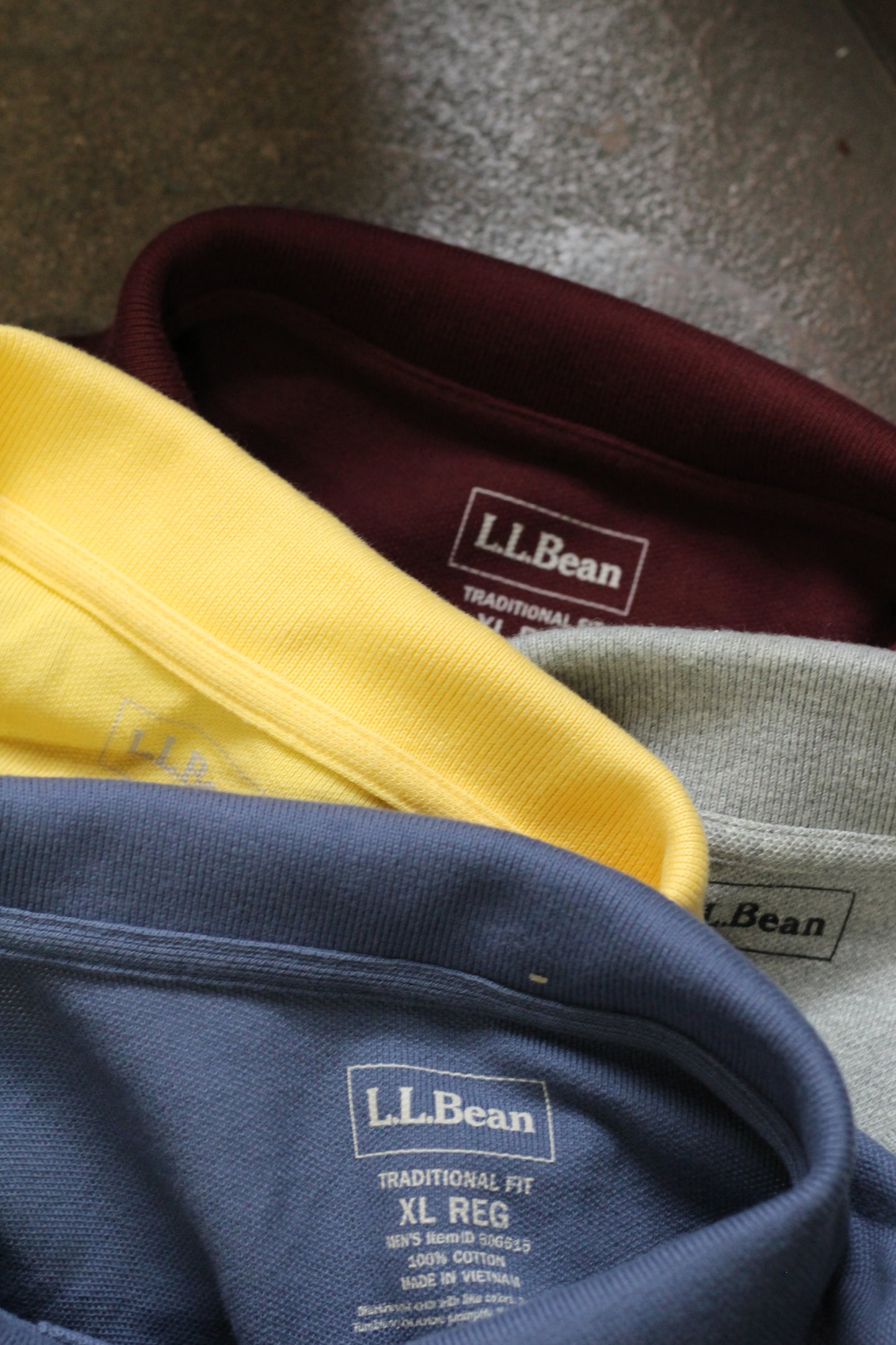 L.L.Bean Short Sleeve Polo Shirt x4点