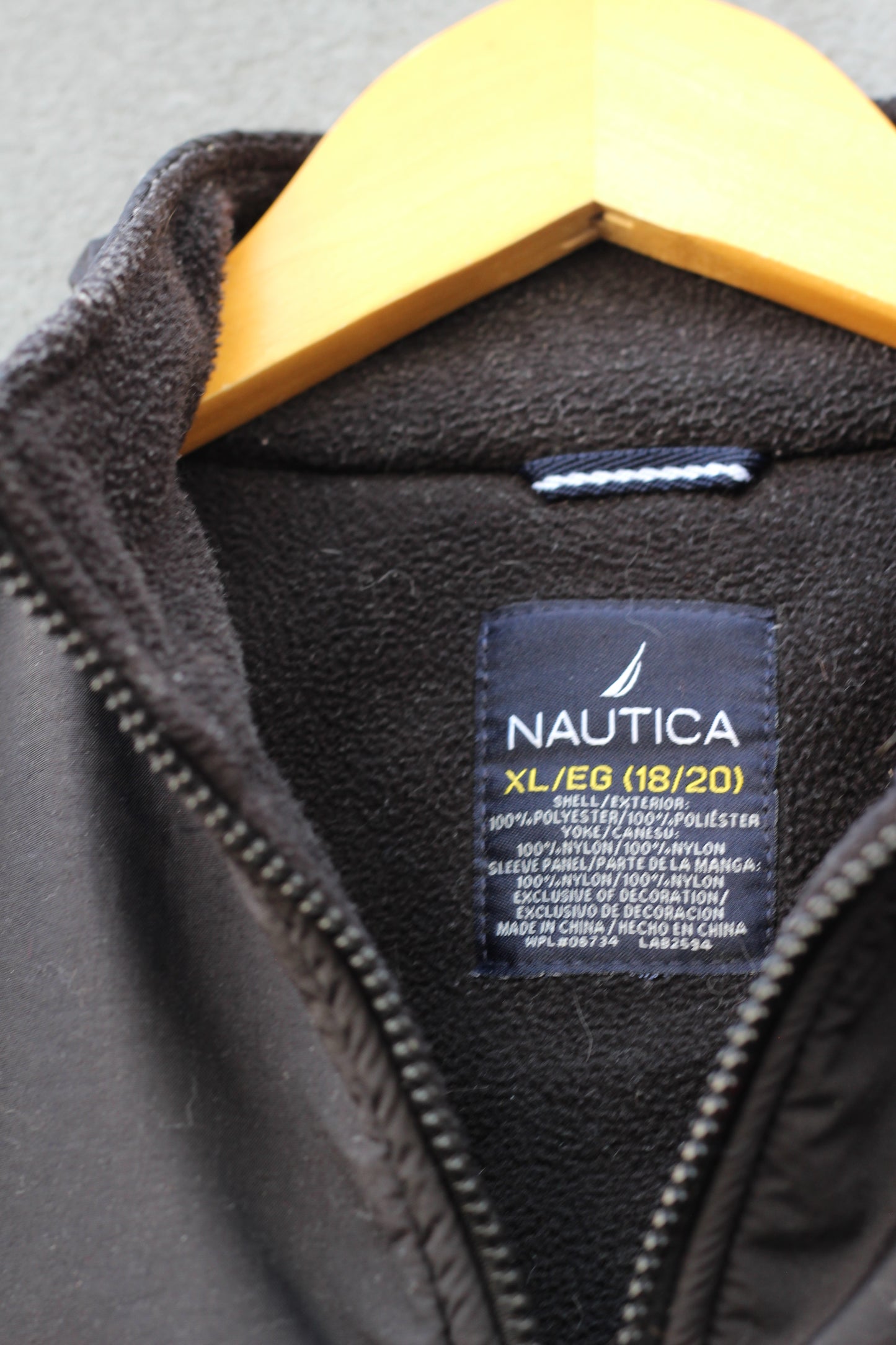 Men's Outdoor Brand Nautica & Timberland & Eddie Bauer Zip-Up Black Fleece Jacket set x3点